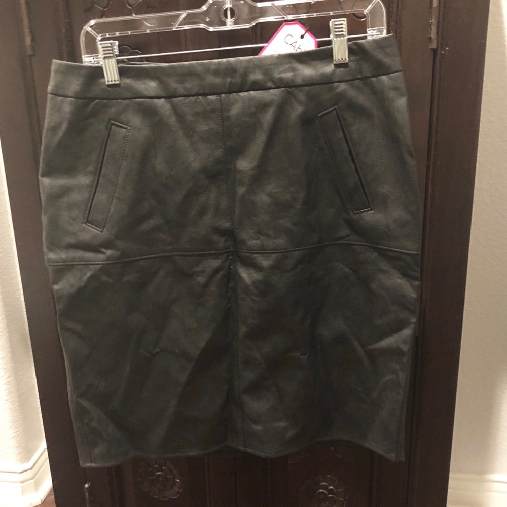 CABI “fleather” skirt